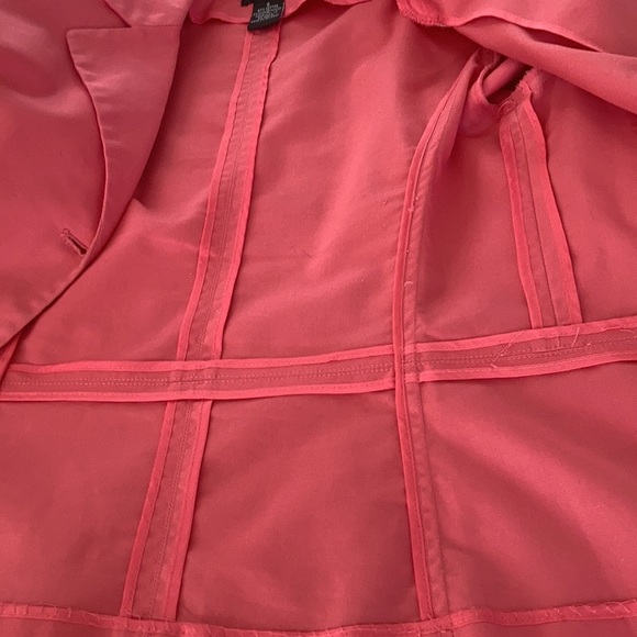 Darling cotton fitted jacket in deep peach color, size 8 - Picture 8 of 8